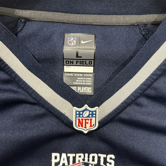 New England Patriots Julian Edelman # 11 NFL On Field jersey youth large 14/16 - Picture 3 of 4